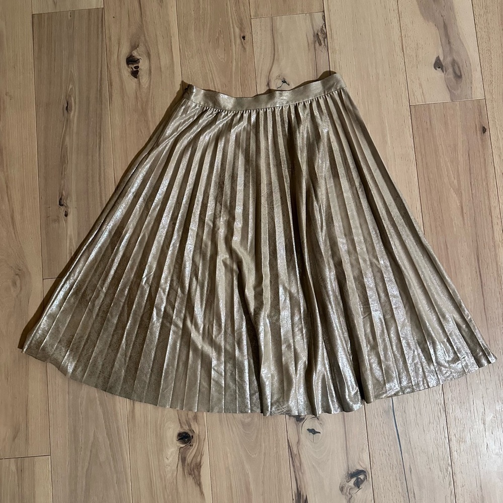 Anthropologie - Maeve Midi Skirt | Size | Gold - Picture 2 of 10